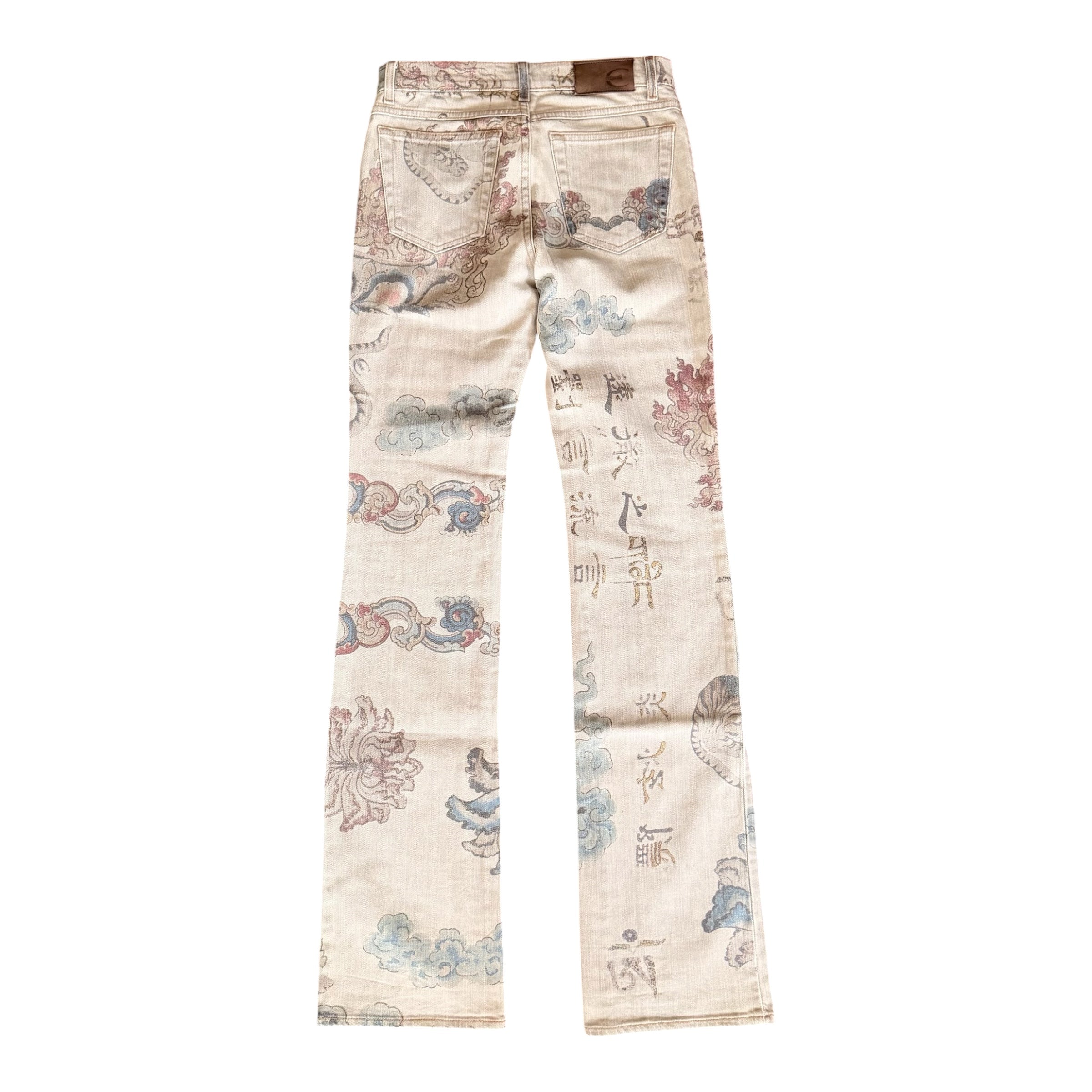 JUST CAVALLI X ROBERTO CAVALLI 2005 "ASIAN FANTASY" DENIM PANTS