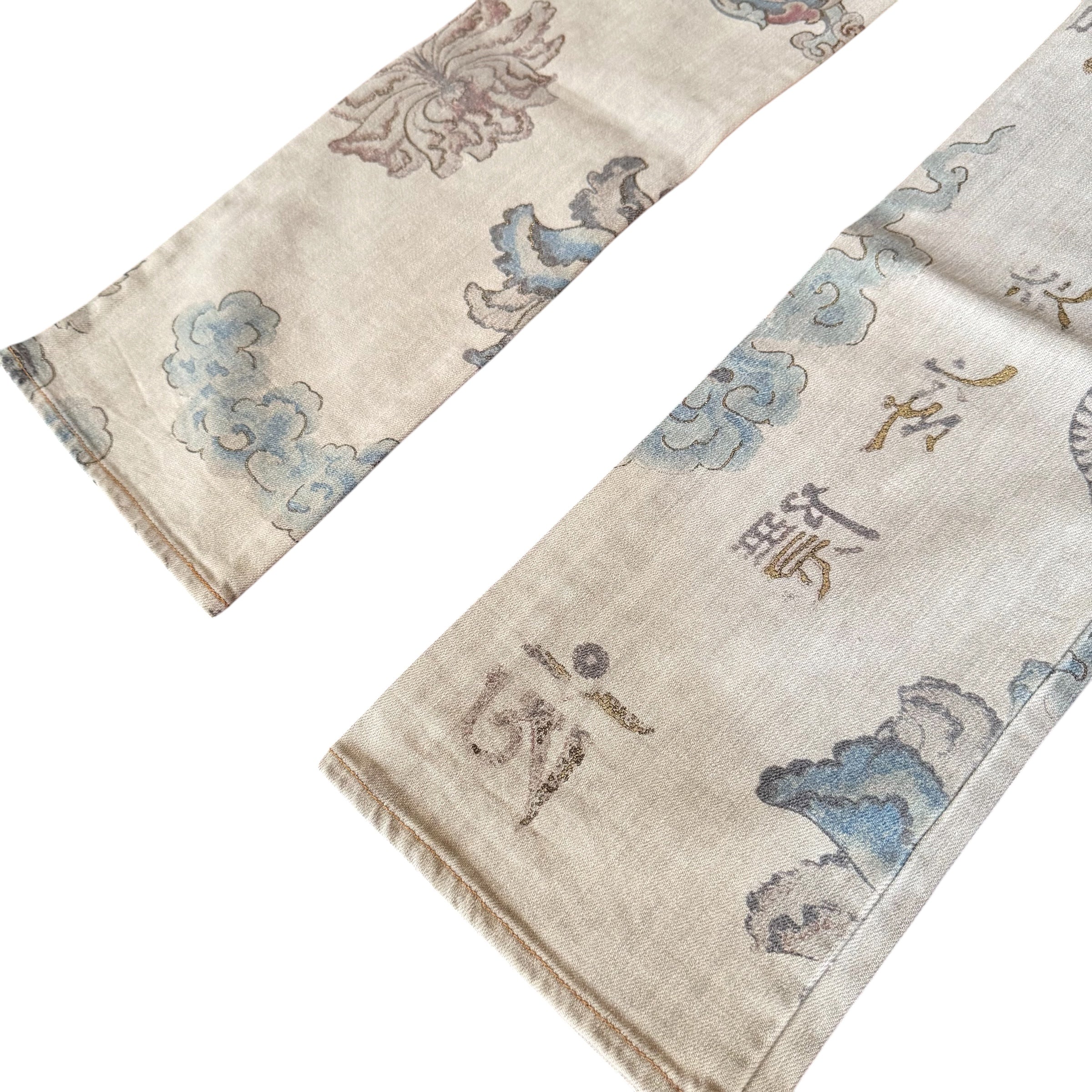 JUST CAVALLI X ROBERTO CAVALLI 2005 "ASIAN FANTASY" DENIM PANTS