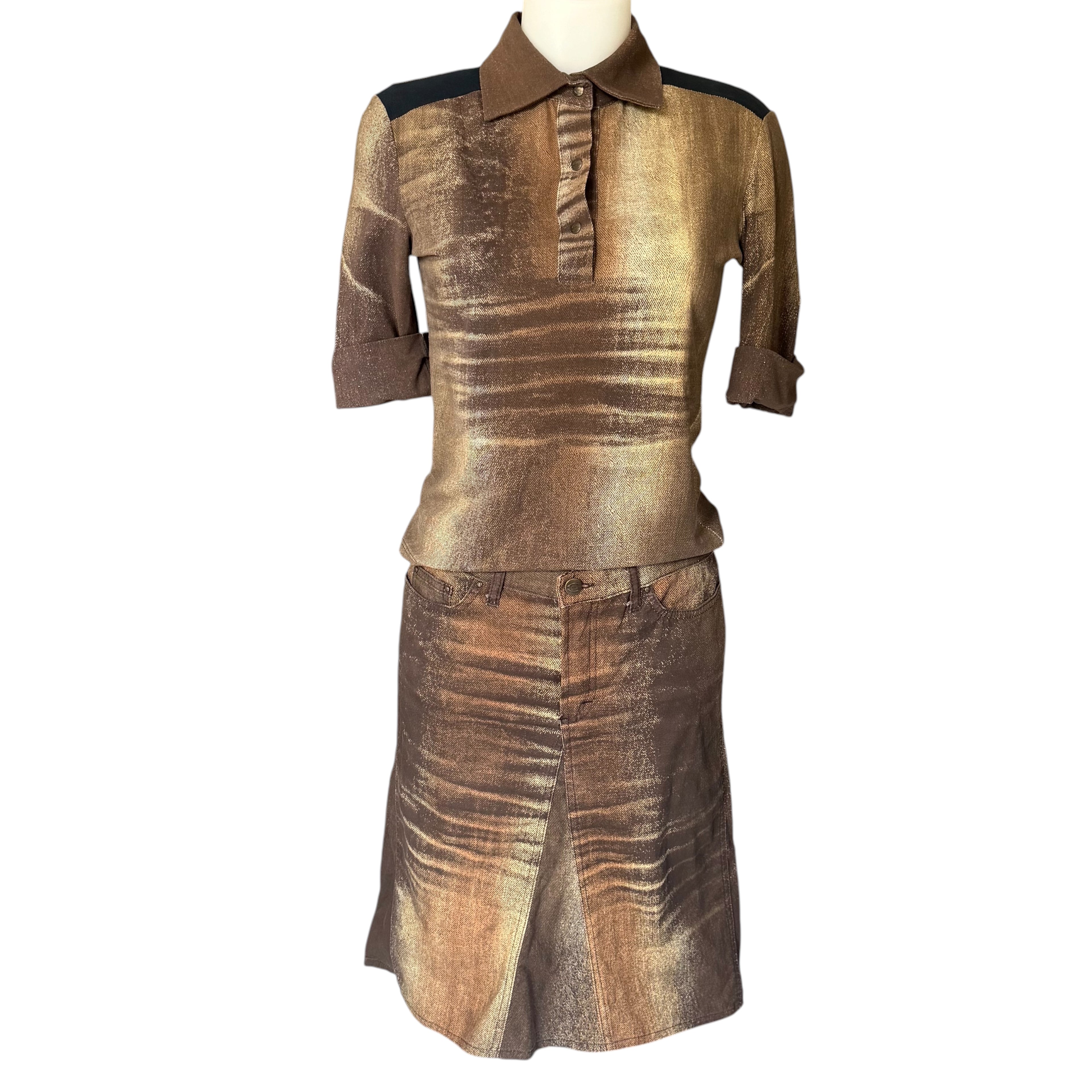 Just Cavalli x Roberto Cavalli Vintage Metallic Bronze Set
