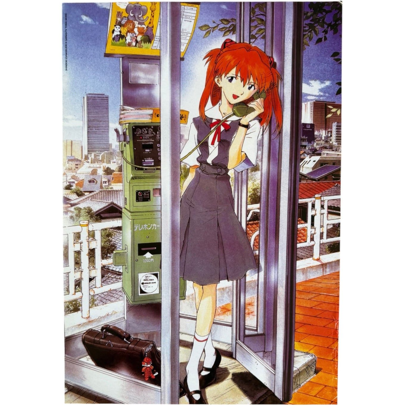 Vintage Neon Genesis Evangelion Asuka Langley Soryu Poster