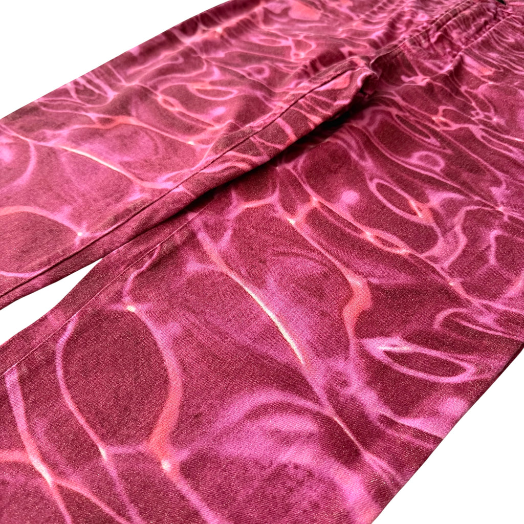 Just Cavalli x Roberto Cavalli Vintage Pink Ocean Water Print Jeans
