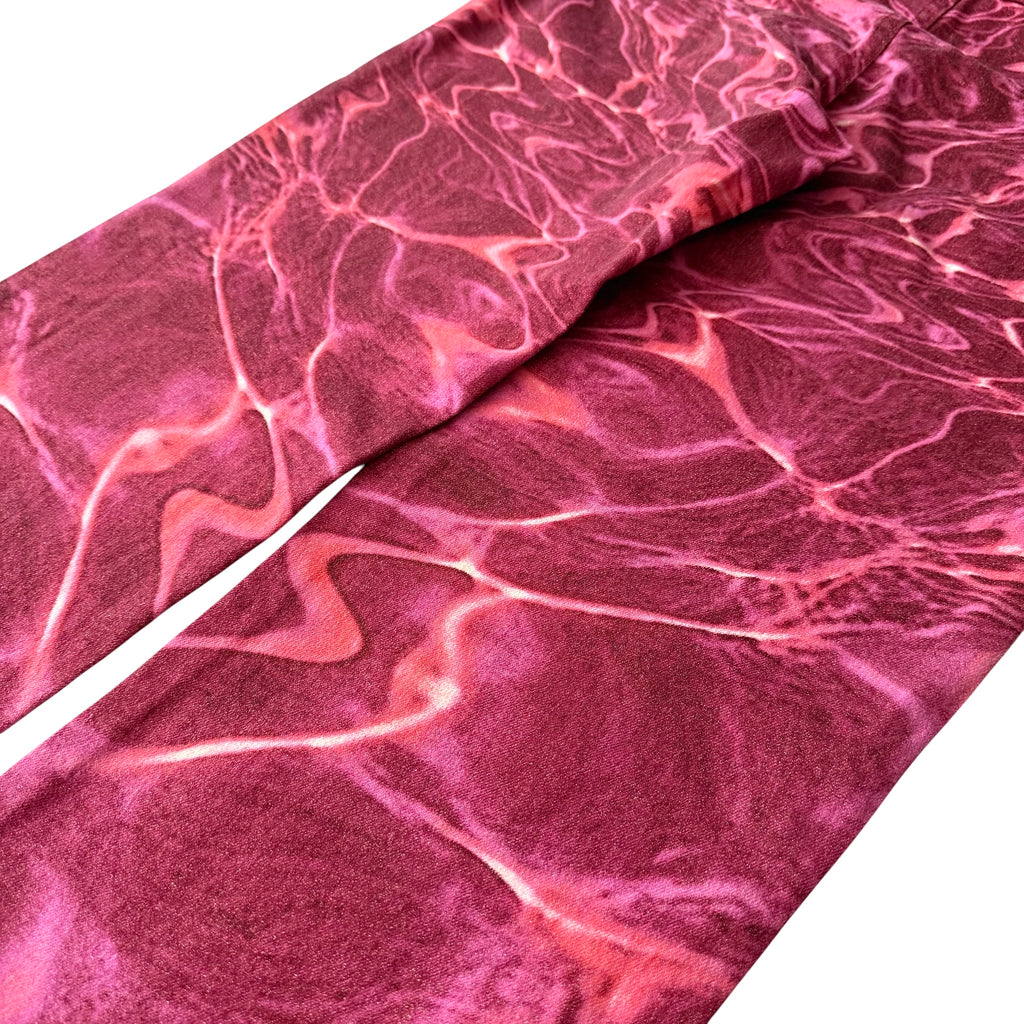 Just Cavalli x Roberto Cavalli Vintage Pink Ocean Water Print Jeans