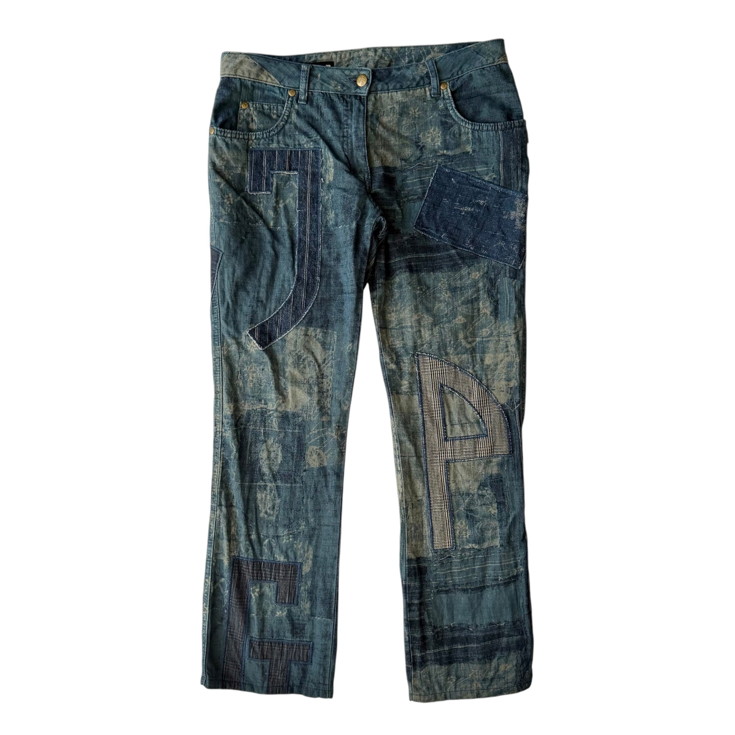 Jean Paul Gaultier (JPG) Vintage Patchwork Linen Pants