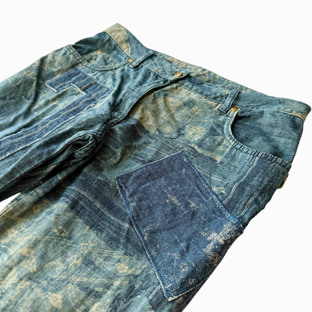 Jean Paul Gaultier (JPG) Vintage Patchwork Linen Pants