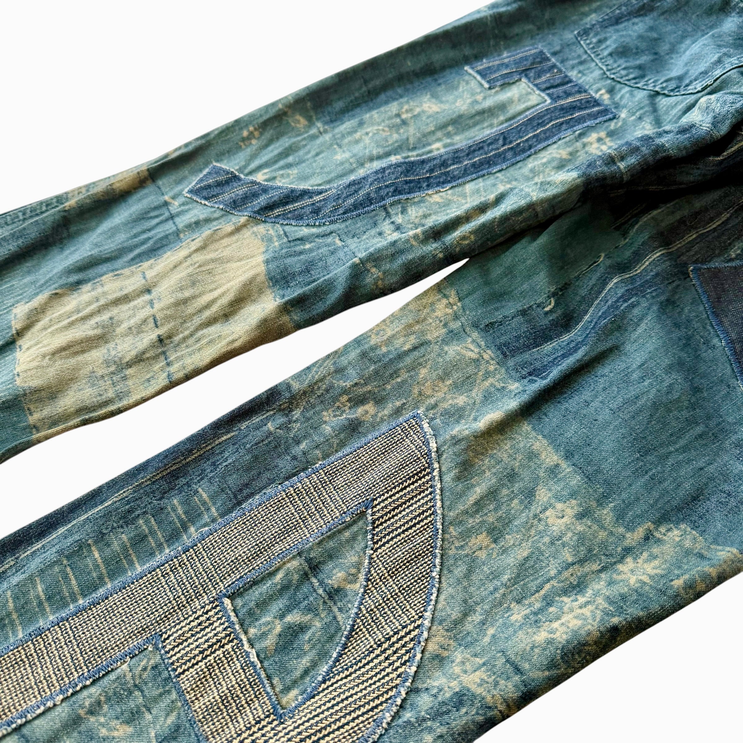 Jean Paul Gaultier (JPG) Vintage Patchwork Linen Pants