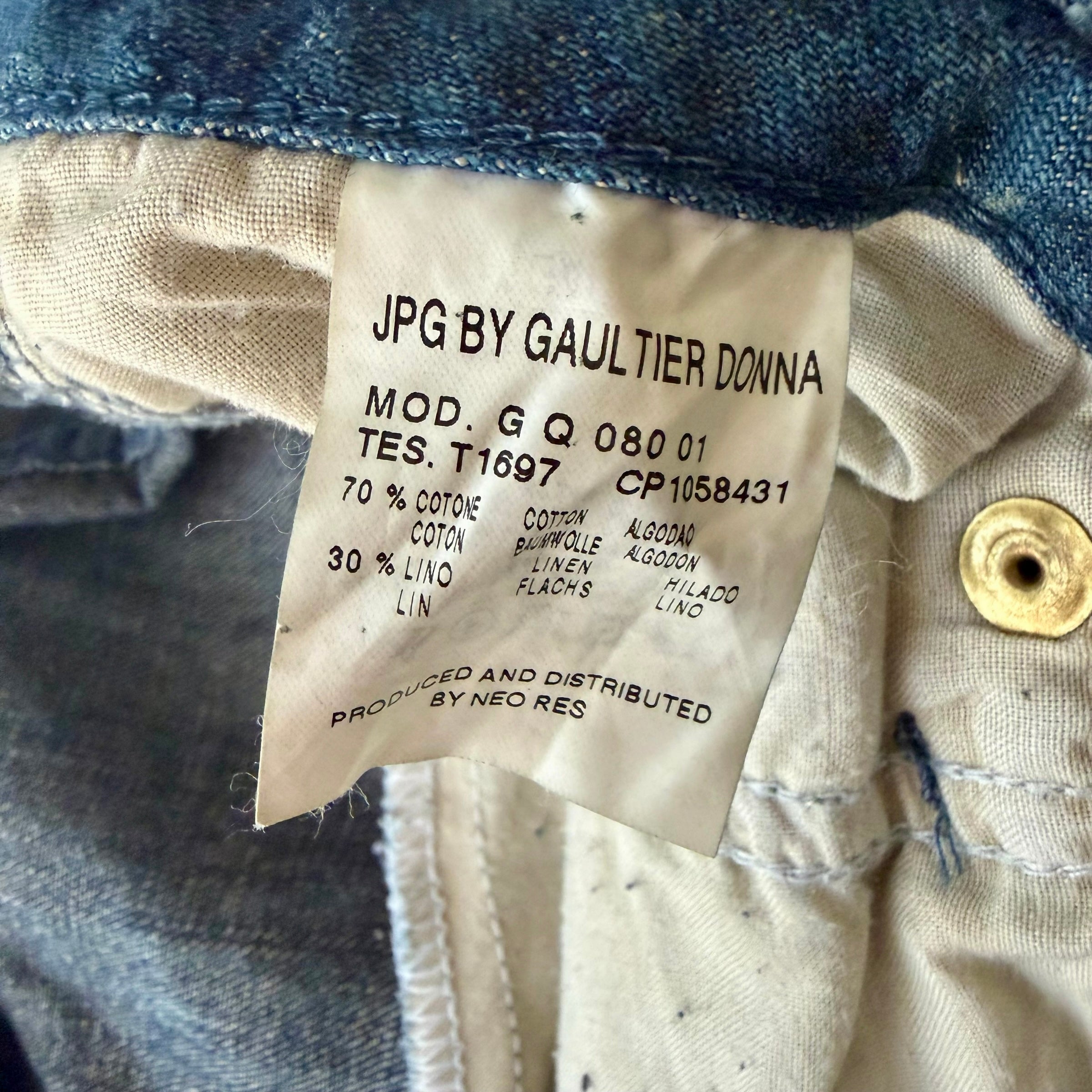 Jean Paul Gaultier (JPG) Vintage Patchwork Linen Pants