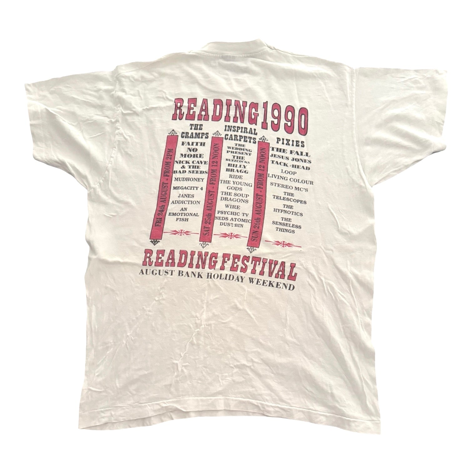 Vintage Reading Festival Band 1990 T-Shirt